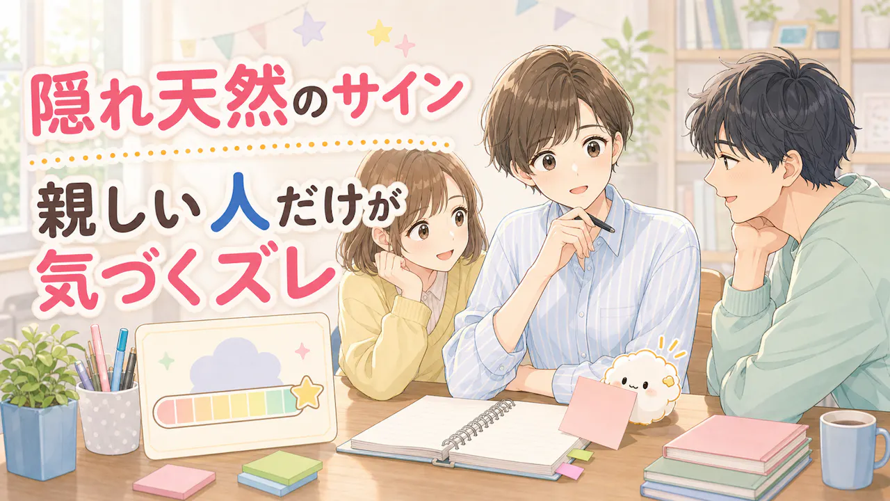 隠れ天然な人に見られやすいサイン