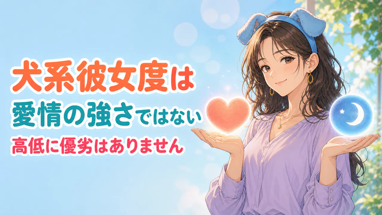 犬系彼女度は愛情の強さではない