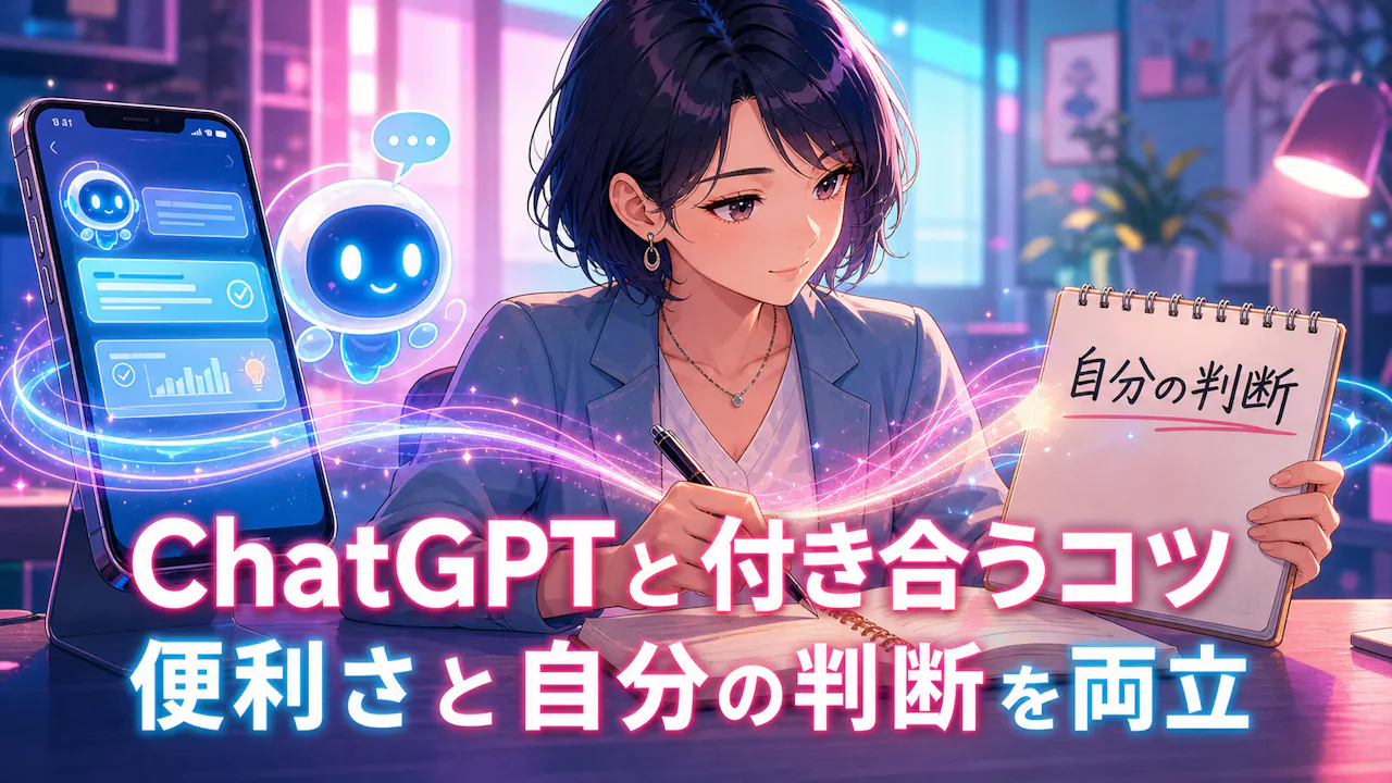 ChatGPTとちょうどよく付き合うコツ