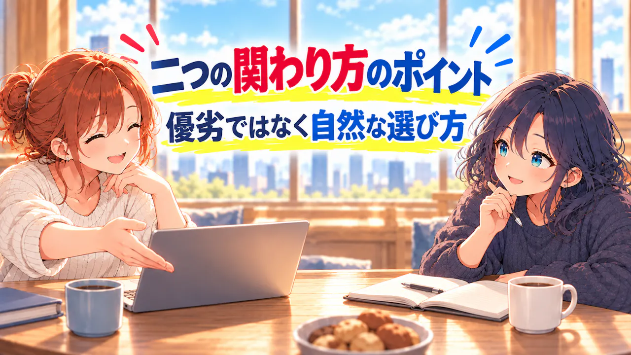 先輩タイプ・後輩タイプを比べるときのポイント