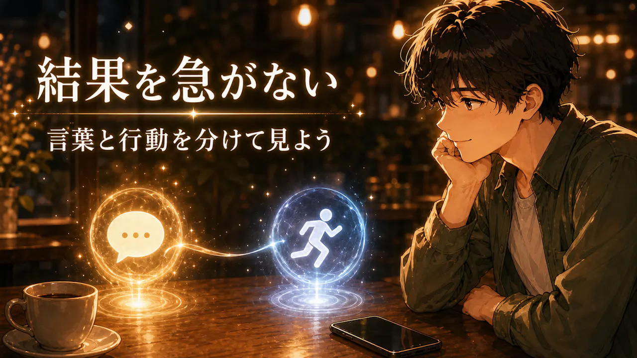 結果を急がないためのヒント