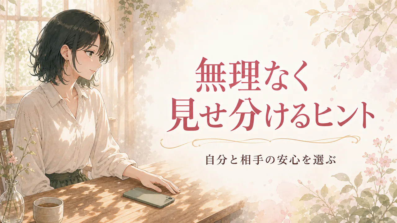 SNSで無理なく見せ分けるヒント