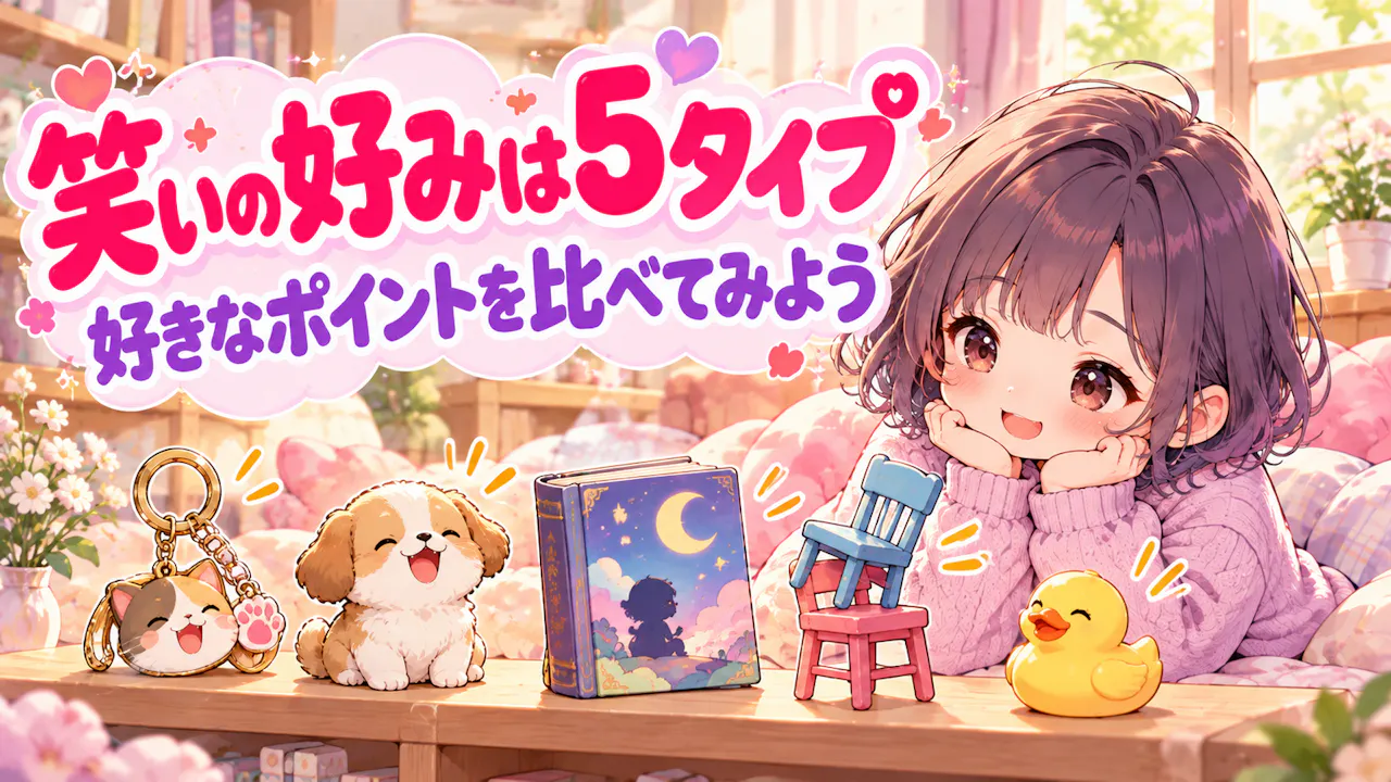 5つの笑いの好みを知ろう