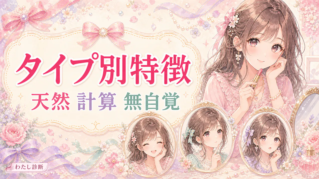あざとい女のタイプ別特徴