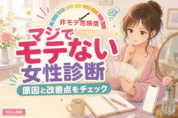【マジでモテない女性か診断】あなたがモテない理由がわかるテスト！