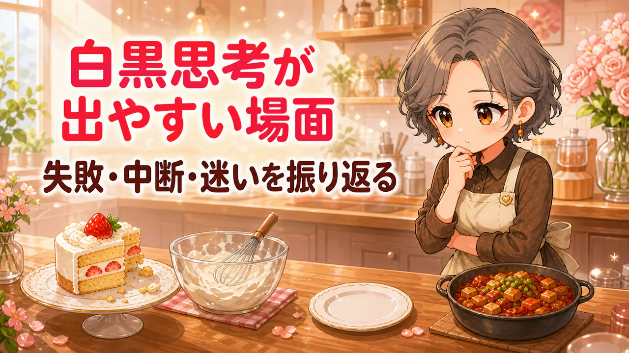 白黒思考が出やすい3つの場面