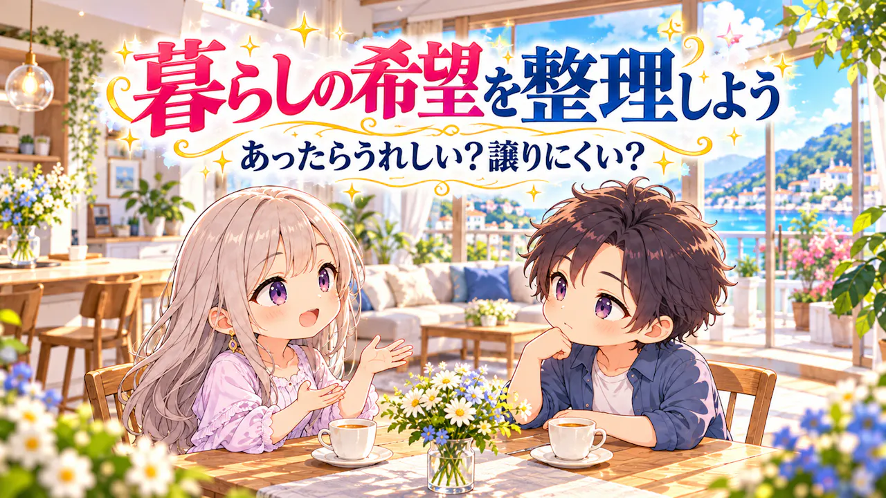 経済条件と暮らしの希望を整理するには？