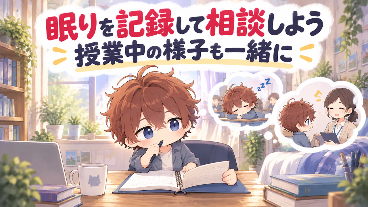 学校生活で使える睡眠の記録と相談