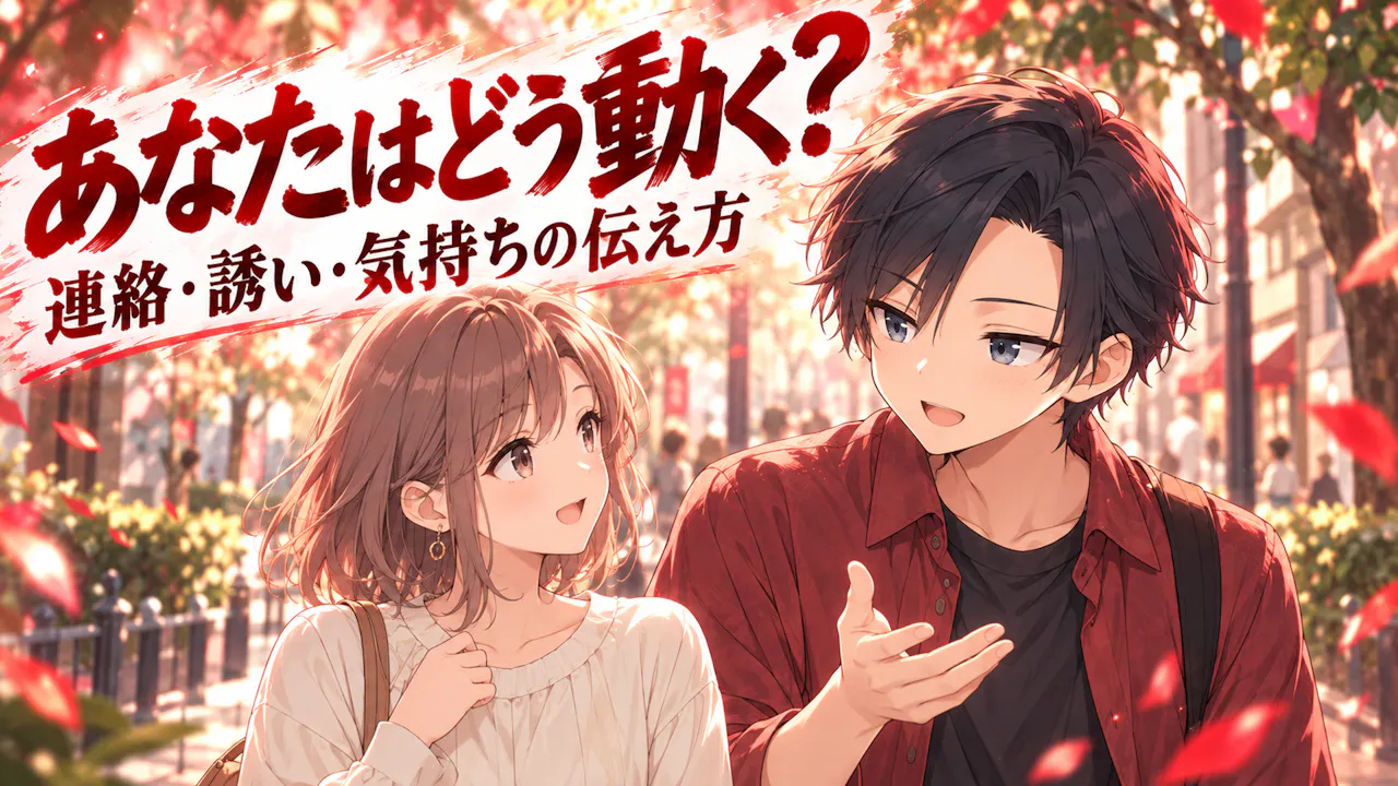 連絡・誘い・好意の伝え方に表れる積極度