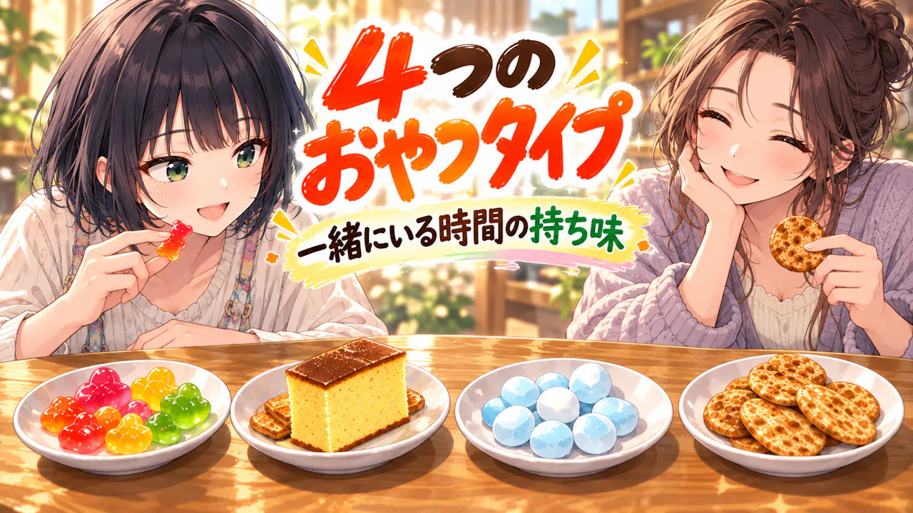 4つのおやつタイプの楽しみ方