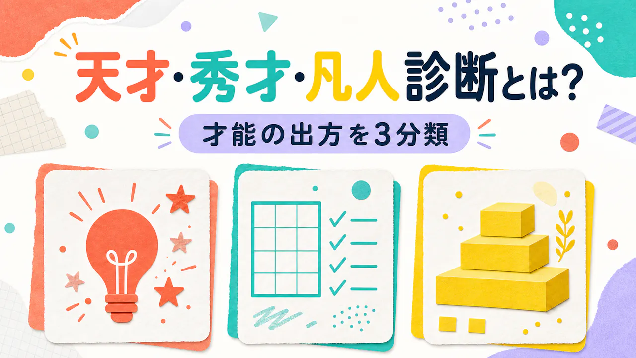 天才 秀才 凡人 診断とは？