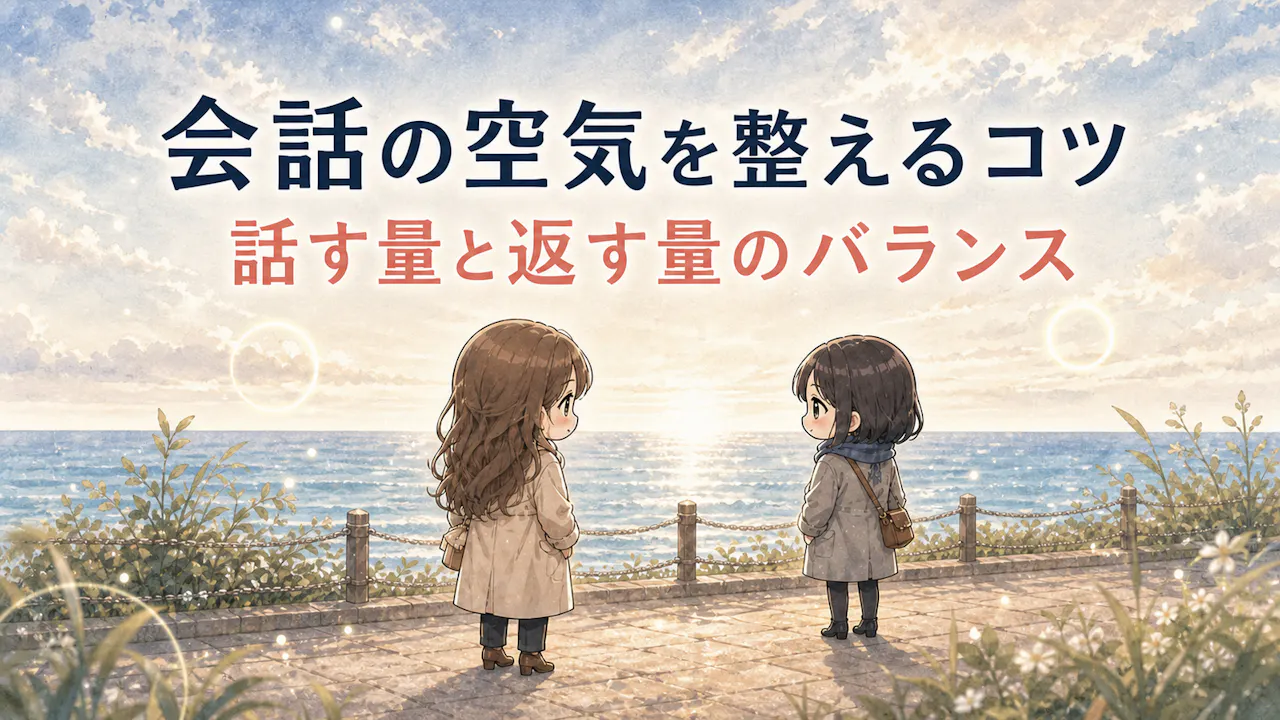 会話の空気が気になるときに見るポイント