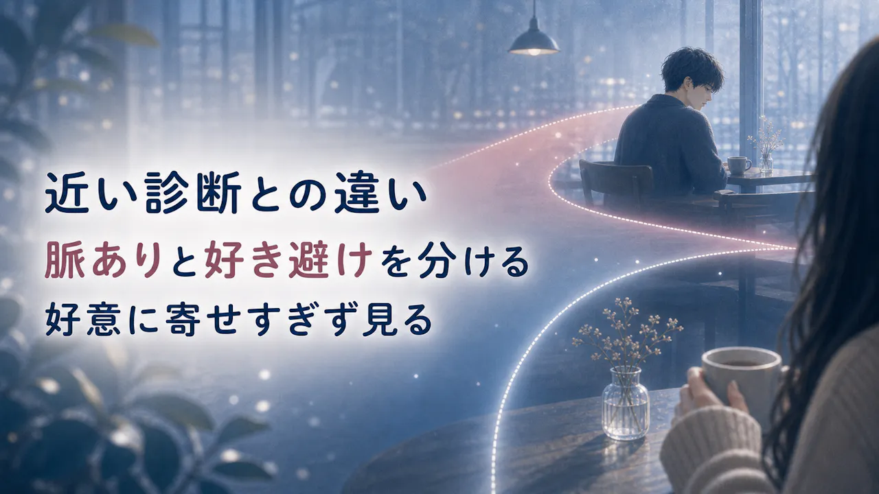 奥手男子脈あり診断や好き避け診断との違い