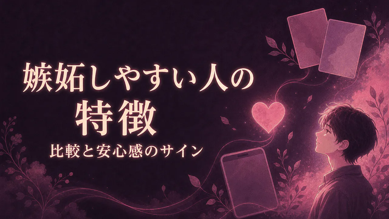 嫉妬しやすい人の特徴