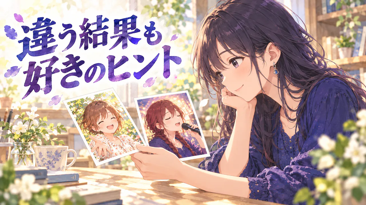 今の推しと違う結果が出た時の見方