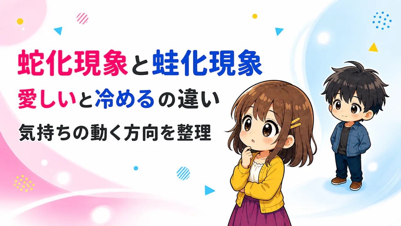 蛇化現象と蛙化現象の違い