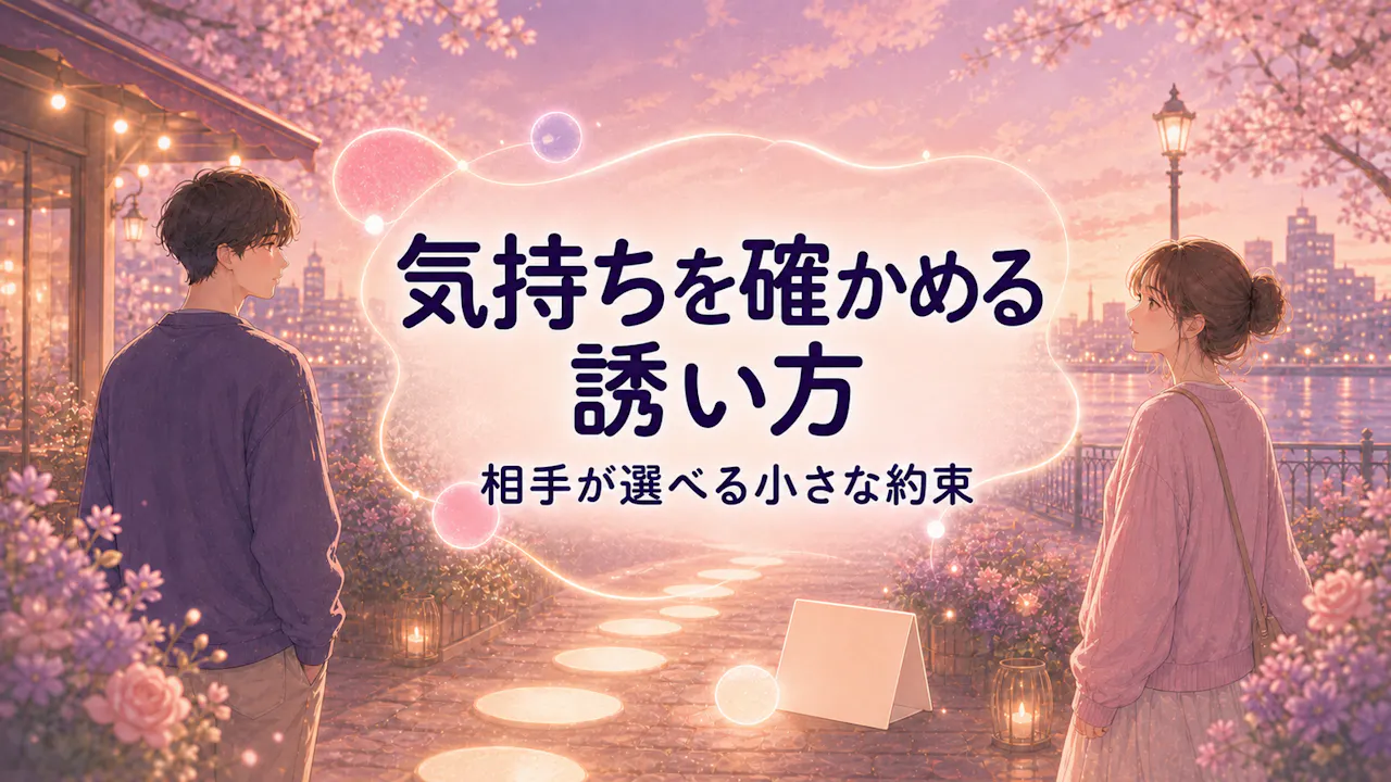 気持ちを確かめる小さな誘い方