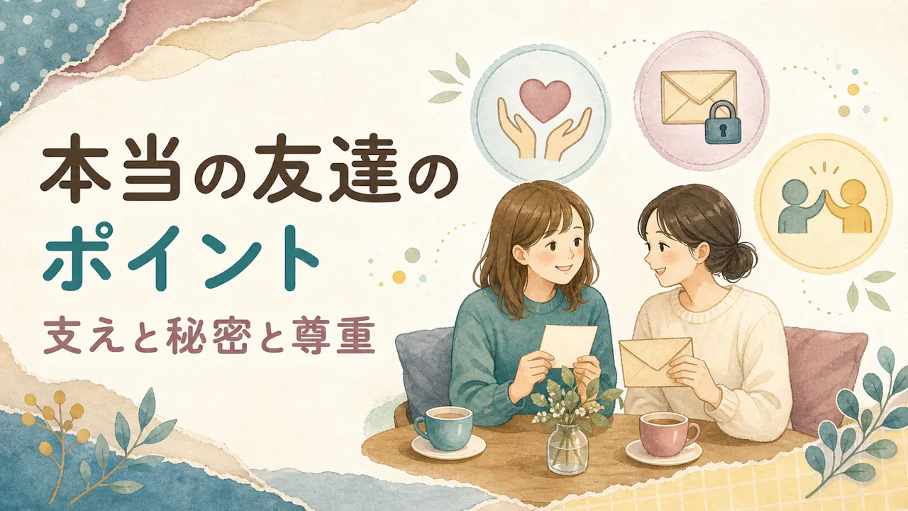 本当の友達か見分けるポイント