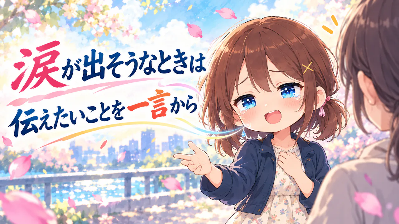 涙が出そうなときの気持ちの伝え方