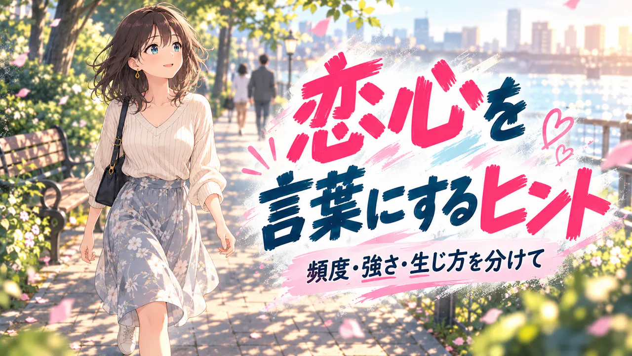 恋愛感情の感じ方を言葉にするヒント