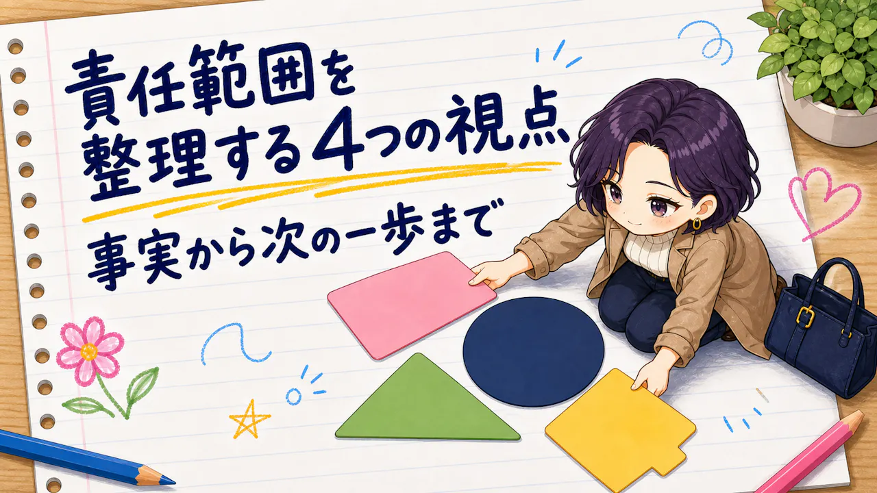 責任範囲を整理する4つの視点