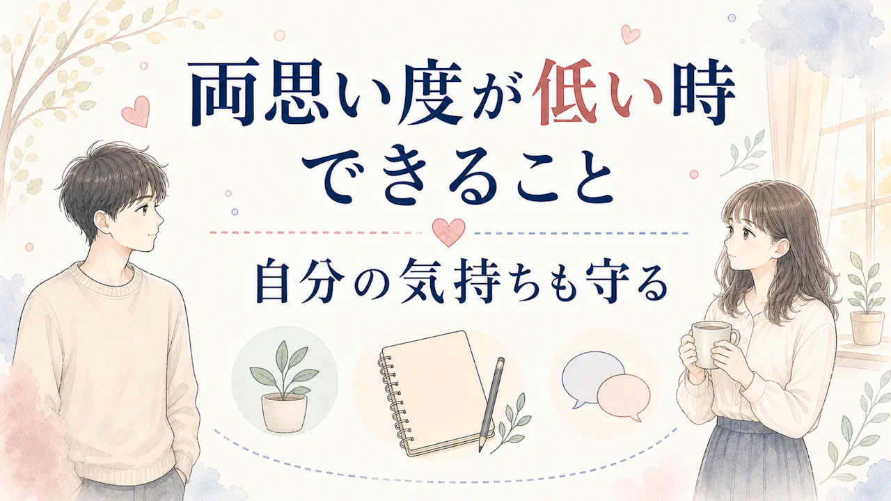 両思い度が低かった時にできること
