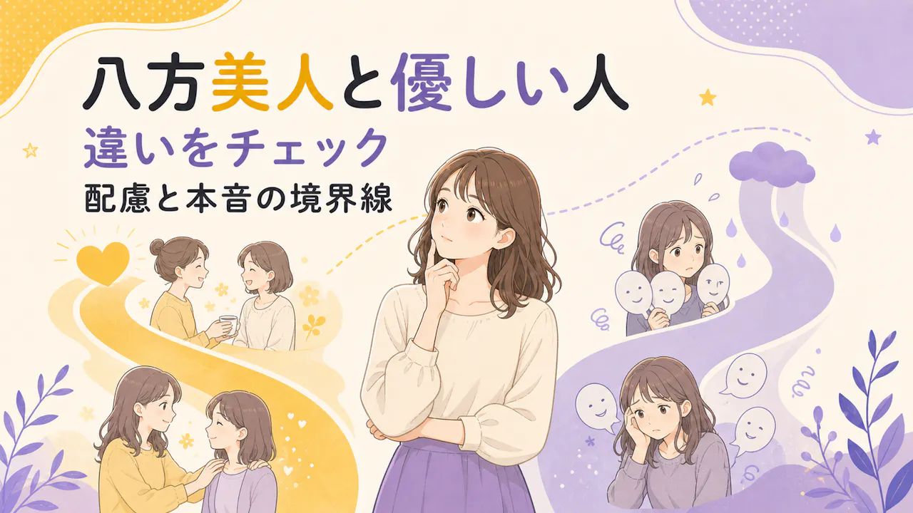 八方美人と優しい人の違い