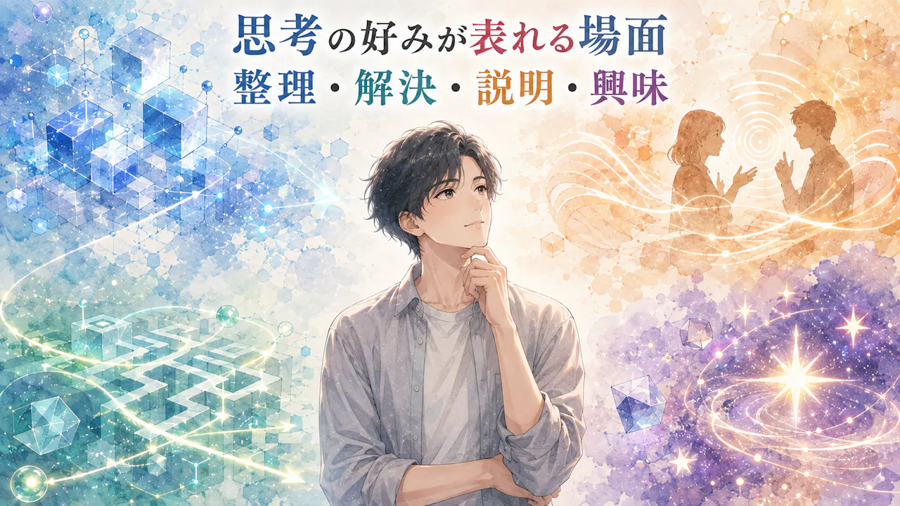 思考の好みが表れやすい4つの場面