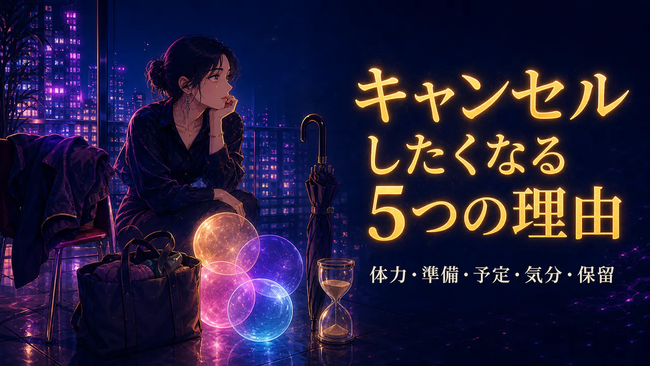 キャンセルしたくなる主な5つの理由