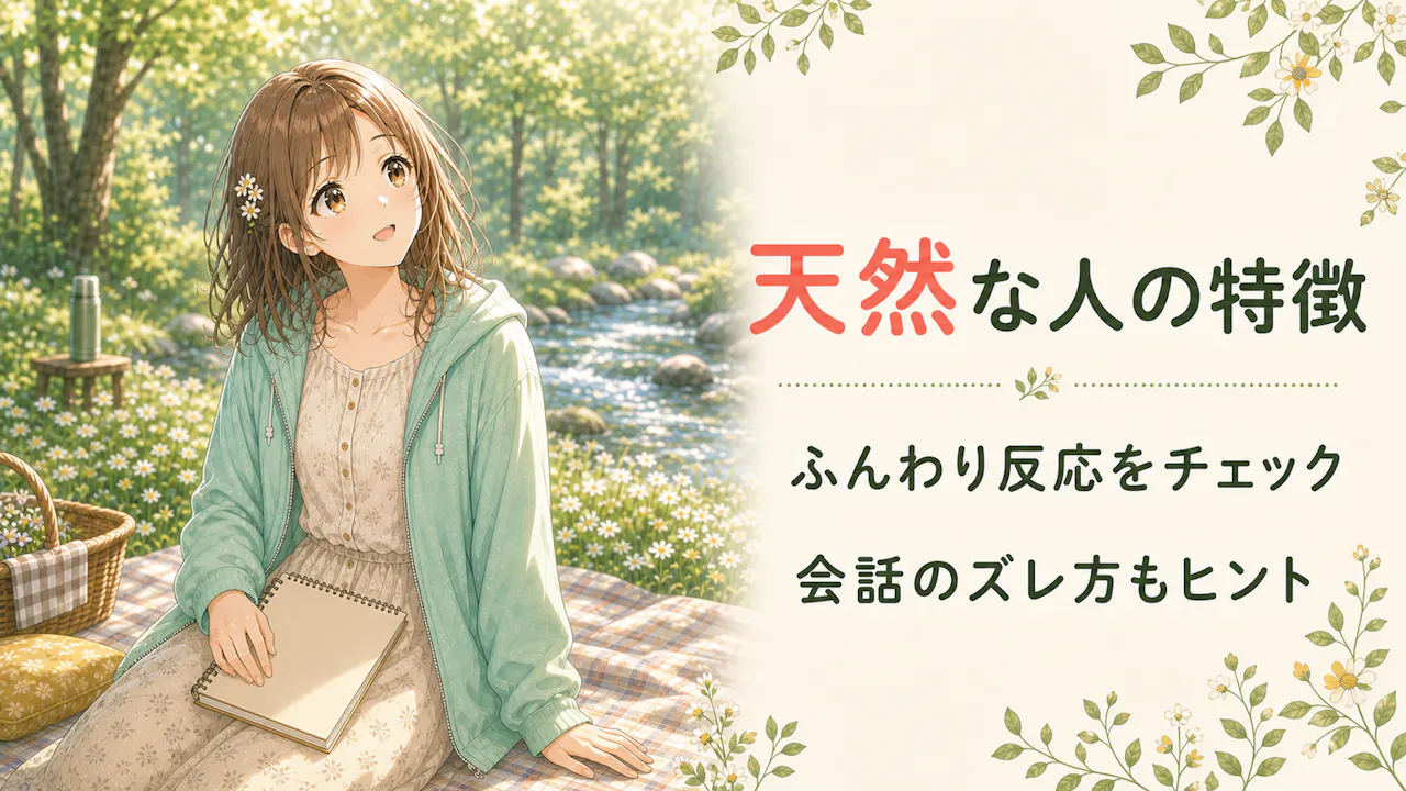 天然な人に見られやすい特徴