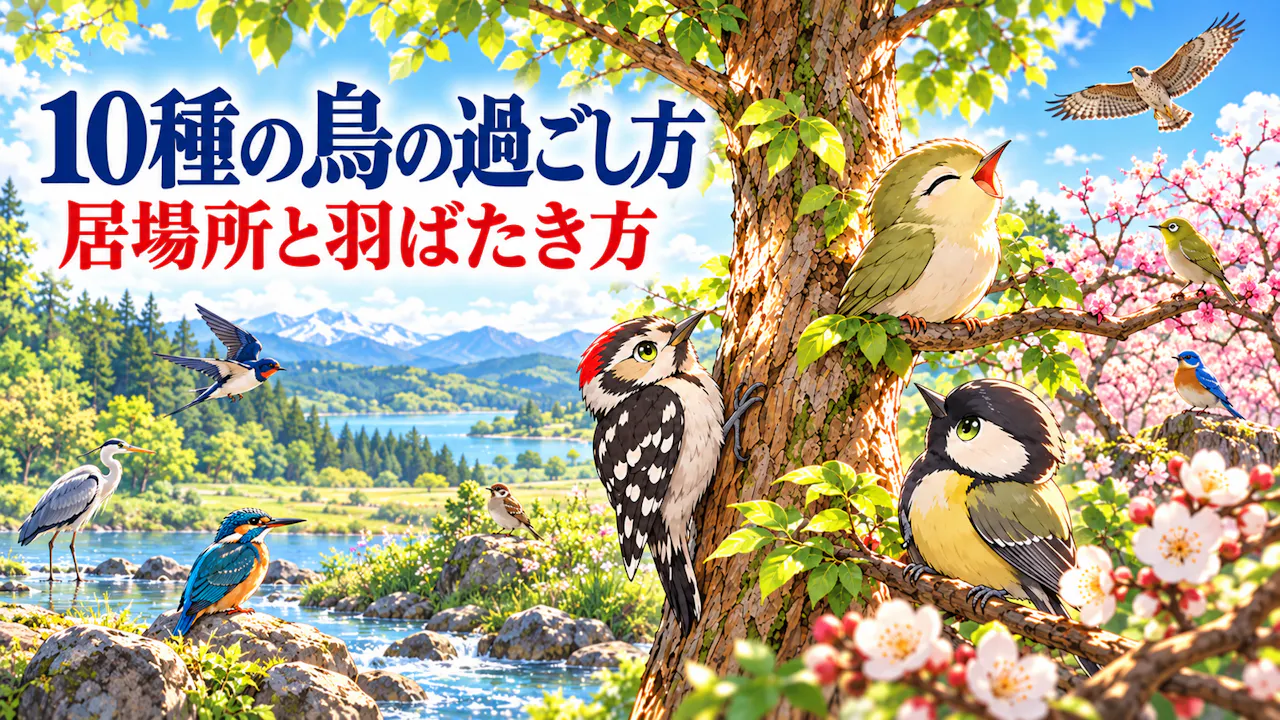 10種の鳥から見つかる過ごし方