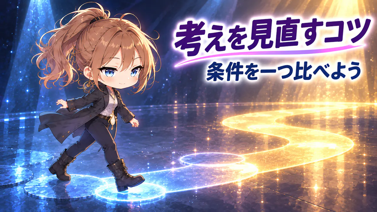 考えを見直す小さなコツ