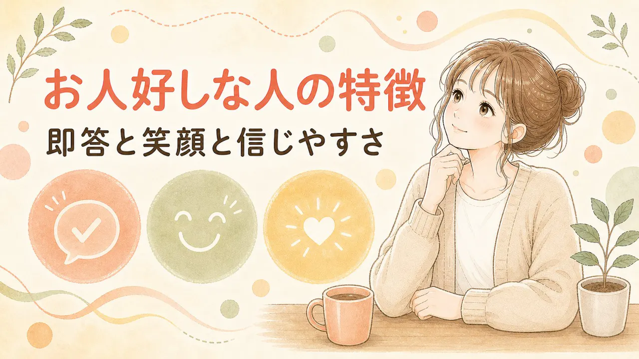 お人好しな人の特徴