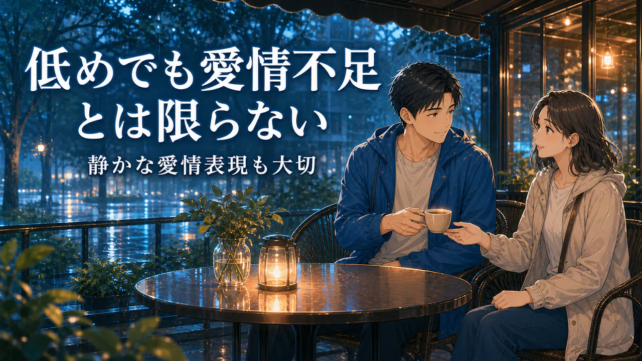 デレデレ度が低くても愛情不足とは限らない