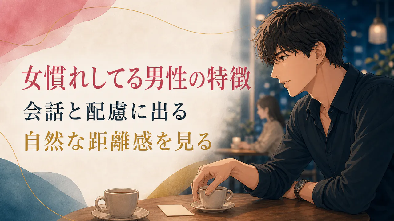 女慣れしてる男性に見えやすい特徴