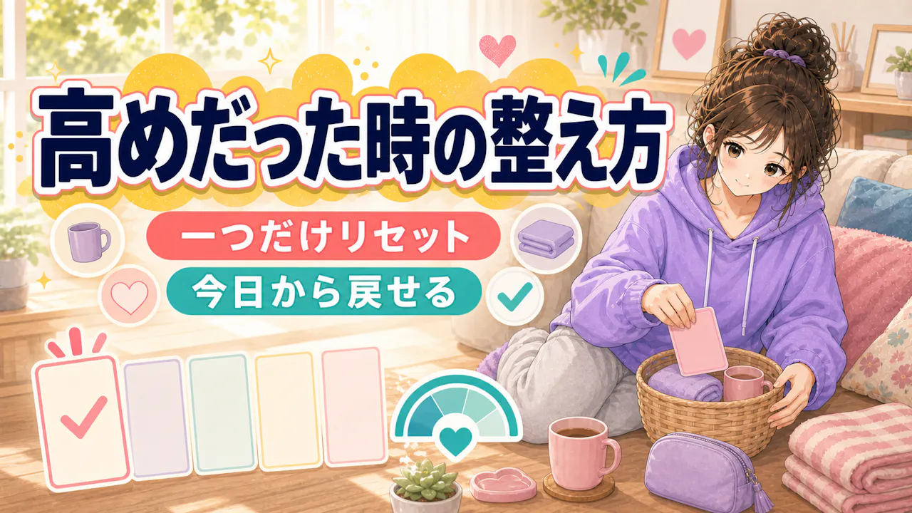 ダメ女度が高めだった時の整え方