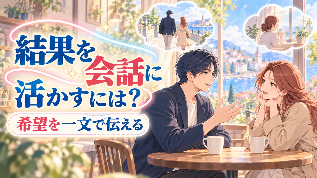 結果を二人の会話に活かすには？