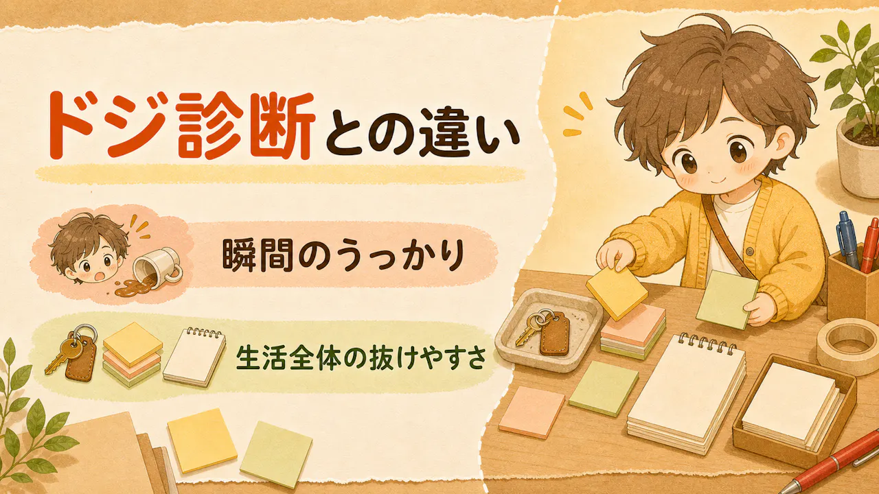 ドジ診断との違い