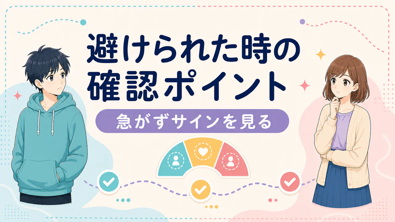 避けられている時に確認したいポイント