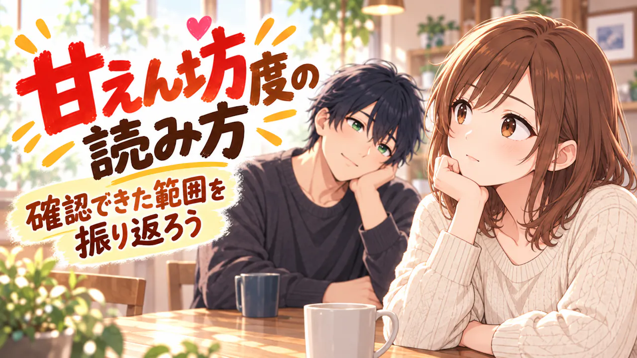 甘えん坊度の結果はどう読めばいい？