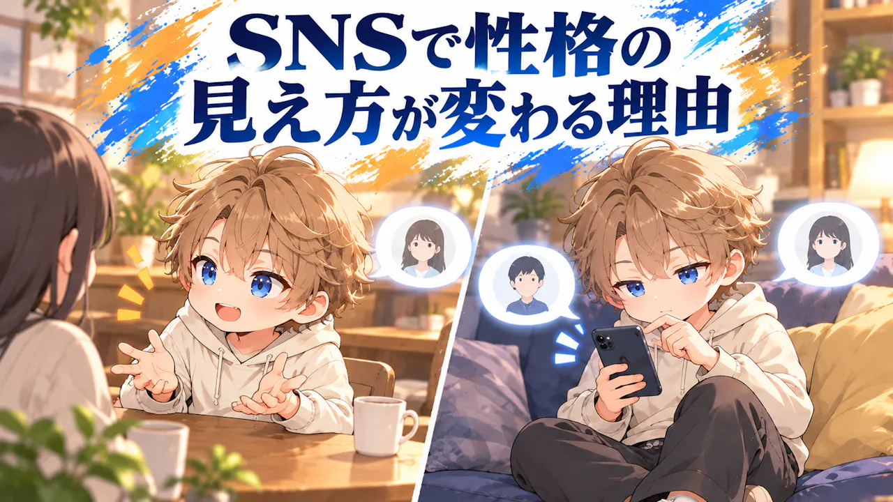 SNSで性格の見え方が変わる理由