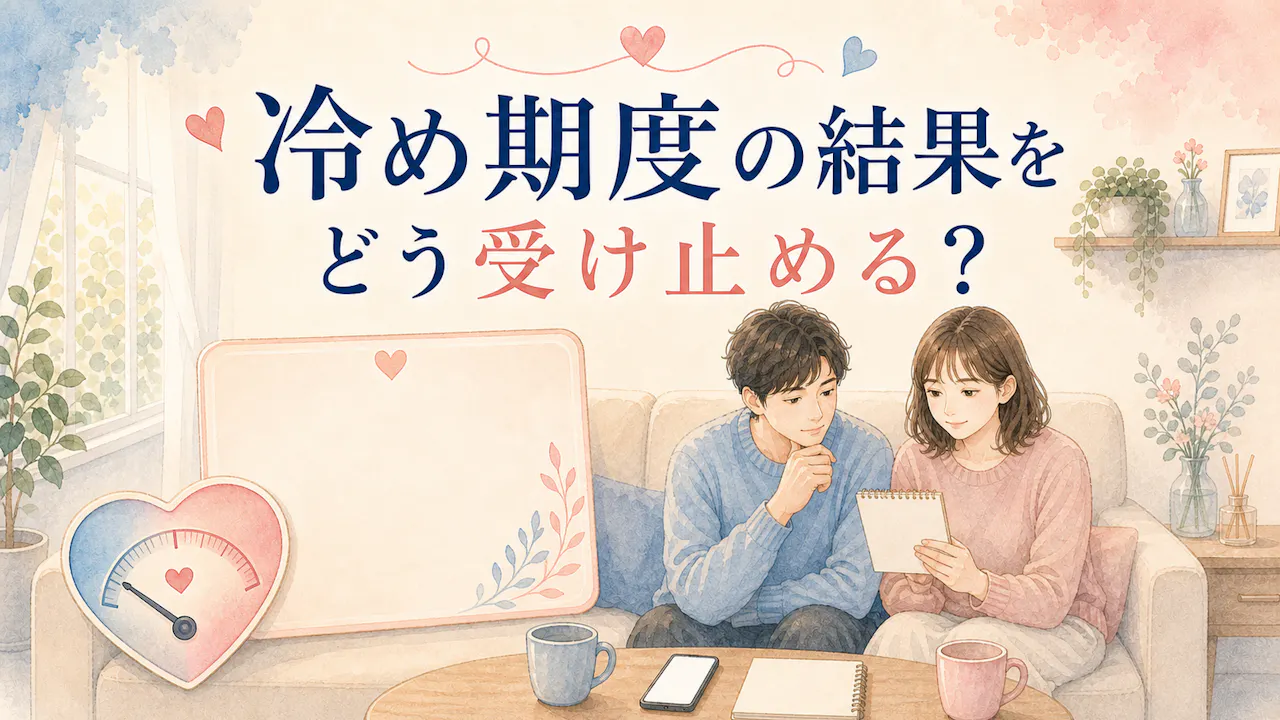 冷め期度の結果をどう受け止める？