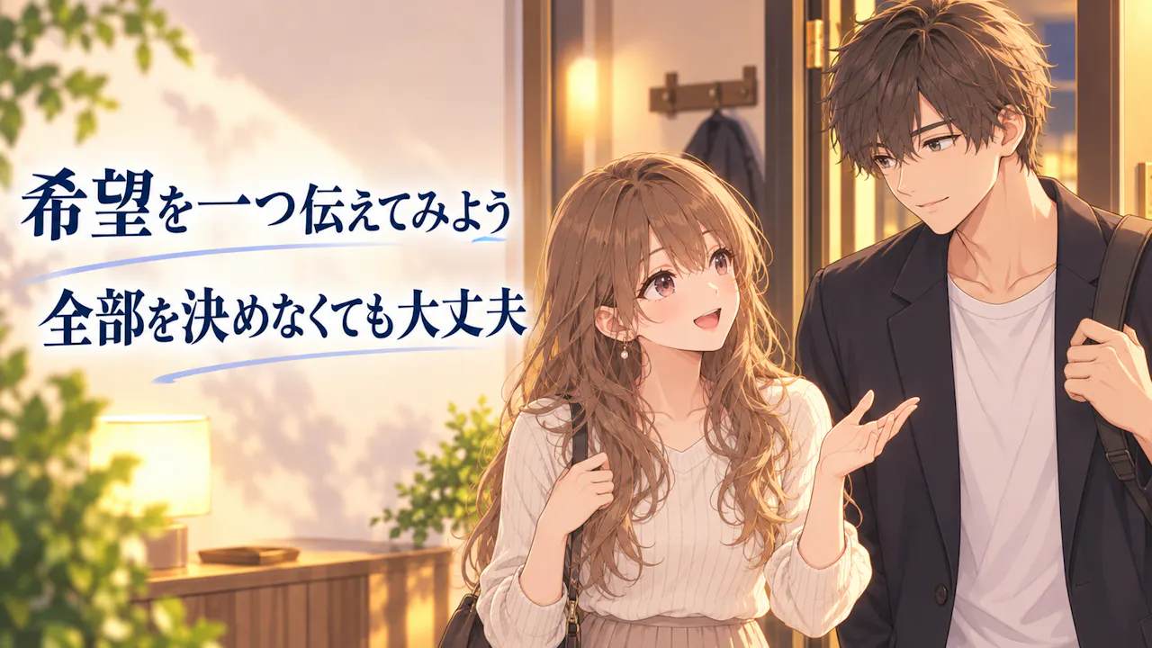 恋人任せを減らす小さな一歩