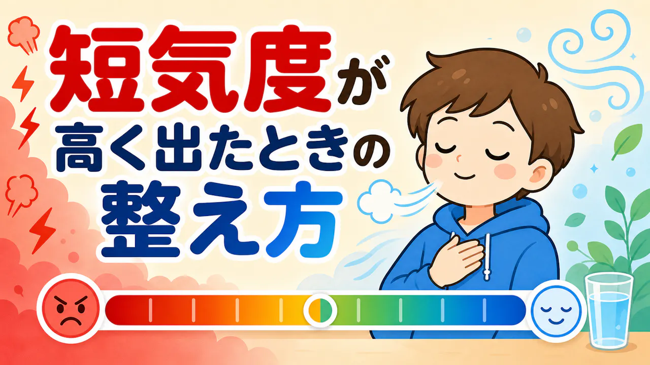 短気度が高く出たときの整え方