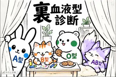 【裏血液型診断】気を許したあなたは何型キャラ？