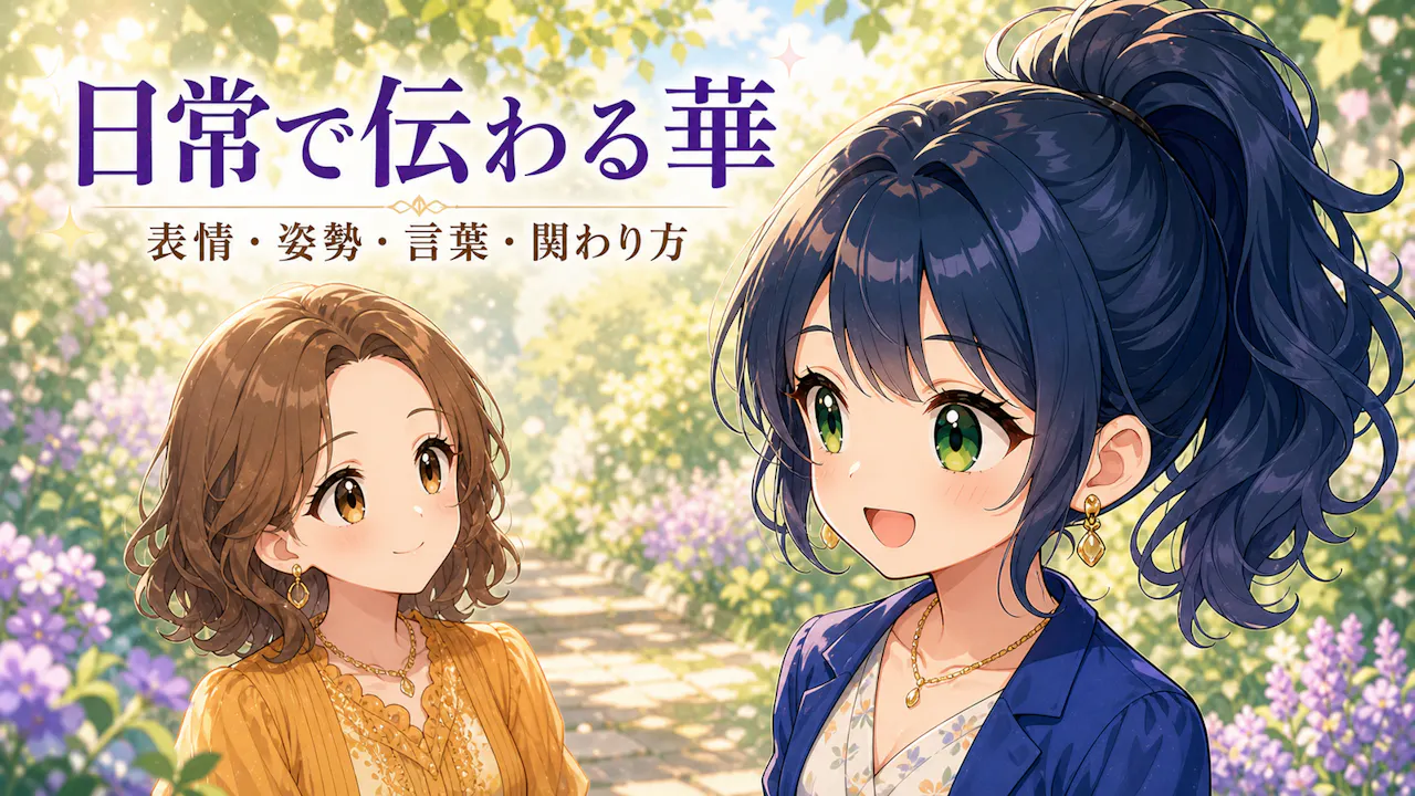 華が伝わるのは、日常の小さな振る舞い