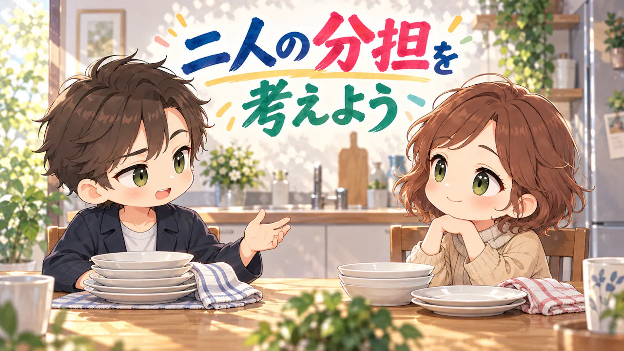 結果を二人の分担に生かすには