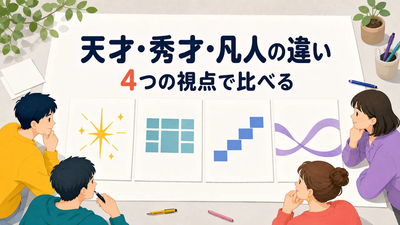天才・秀才・凡人の違い