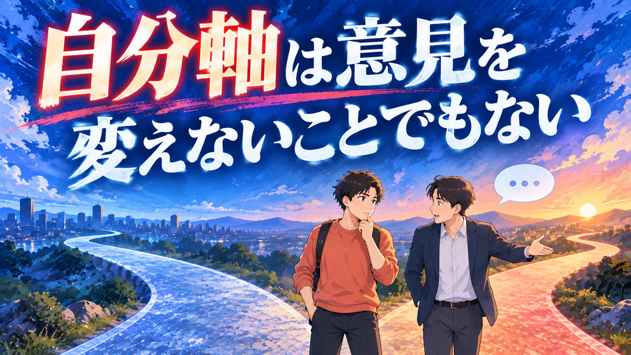 自分軸は意見を変えないことでもない