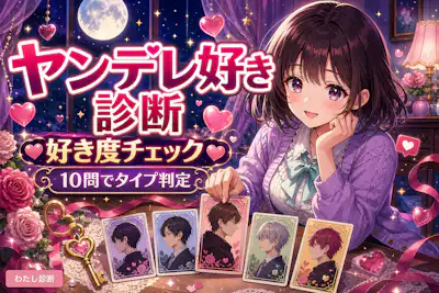【ヤンデレ好き診断】重い人の好き度は何％？